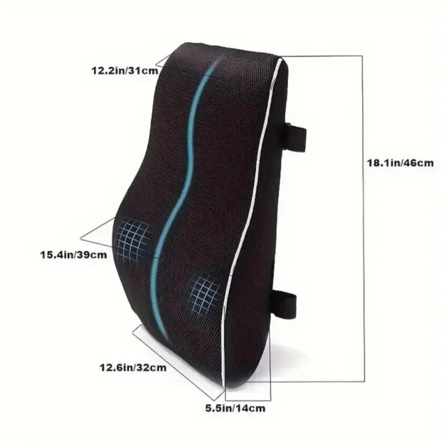 BottomDr Ergonomic S-Shaped Lumbar Support Pillow for Comfort and Relief